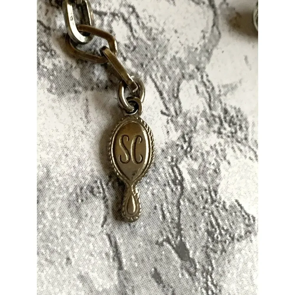 Vtg Sarah Coventry Fancy Free Necklace Silver Tone Bib Collar Vintage 1960s ~17
